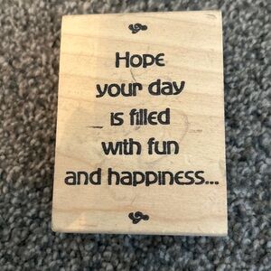 stamp Allah Hope your day is filled with fun and happiness preowned mounted